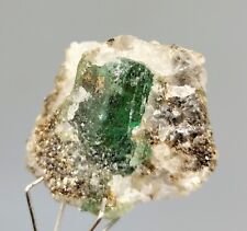 25 CTs Amazing Extremely  Rare Natural Emerald With Quartz Specimen~ Pakistan picture