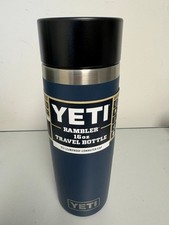 Classic Navy Blue YETI® 16 Ounce Travel Bottle - Authentic - Brand New picture
