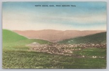 Postcard North Adams Massachusetts from Mohawk Trail Hand Colored picture
