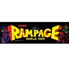 Rampage World Tour Arcade Marquee Premium Backlit Translite picture