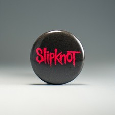 Slipknot Red Logo 1in Pin | Nu Metal 2000s Band Logo picture