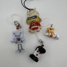 Japan Character Strap Keychain Lot Gundam Char Puccho Peko-Chan R Suzuki Toys picture