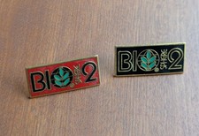 Biosphere 2 Lapel Pins 1990s Arizona Travel Souvenir Lot of 2; Science picture
