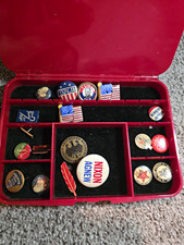 Vintage Political Campaign & Commemorative Pin Backs Lot – Nixon, Kennedy, Roose picture