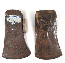 2 VTG Single Bit Axe Head-Collins Michigan Pattern? 3.4# & Unmarked Phantom 3.7# picture