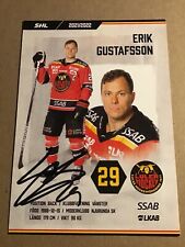 Erik Gustafsson, Sweden 🇸🇪  Lulea HF 2021/22 hand signed 4x6 picture