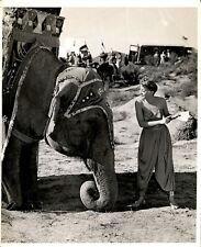 LAE1 Original Photo TRUNKFUL OF TICKETS FOR BUNNIE THE ELEPHANT & EVELYN KEYES picture