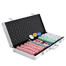 500 Chips Poker Chip Set 11.5 Gram Holdem Cards Game with Case & Dices at Home picture