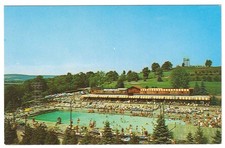 Grossinger NY-New York, Grossinger's Resort Swimming Pool and Cabanas Postcard picture