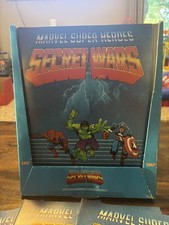 1984 Leaf Marvel Secret Wars Sticker Album Lot of 6 + Store Display Box picture