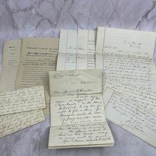 1880s-90s Lot of Letters, Documents of Louisa A Keniston Groton Dover NH L3-3 picture