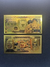 Monkey D Luffy and Ace - 24k Gold Foil Banknote - One Piece Anime picture