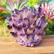 300G+ New Find Large Crystal Amethyst Phantom Cluster Healing Rocks Specimens picture