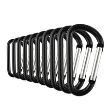 SWATOM Aluminum Carabiner Clip Snap Hook Keyring 1.5/1.9/2.2/2.4/2.8 Inch Car... picture