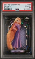 2024 TOPPS CHROME DISNEY SAPPHIRE #139 RAPUNZEL BLACK /10 PSA 10 POP 4 picture