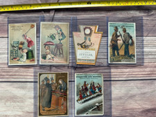 Lot of 6 Vintage Antique Advertising Prints Postcards Trade Cards Early 1900's picture