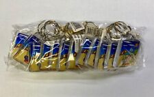 12 Pieces  Miami Souvenir Keychain Plastic Double Sided New, Great Gift picture