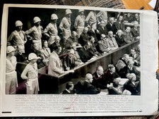 1946 NURENBURG WAR PHOTO GERMAN HISTORY WWII #400 picture