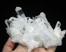 1.46lb Natural Beautiful White Quartz Crystal Cluster Point Mineral Specimen picture