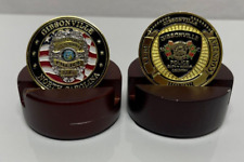 Two Gibsonville NC Police Department 1.5 Inch Challenge Coins picture
