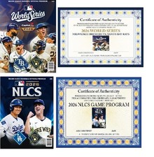 2026 MLB WORLD SERIES & NLCS GAME PROGRAMS FEATURES MILWAUKEE BREWERS SAVE 10.00 picture
