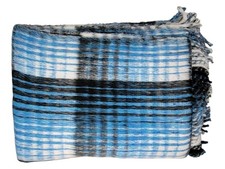 Heavy weight plaid blanket 82 x 64