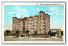 c1920's Manatee River Hotel Street View Bradenton Florida FL Vintage Postcard picture