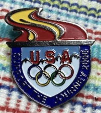 2006 Torino Winter Olympics Team USA Pin Support The Journey Visa Amin o Torch picture