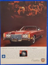 1972 CADILLAC ELDORADO 8.2 LITRE ENGINE ORIGINAL CLASSIC AMERICAN ICON PRINT AD picture