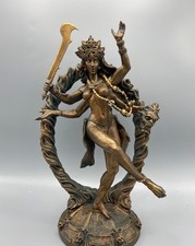 Kali Goddess Resin Statue Hindu Mythology Spiritual Altar Decor Figurine picture