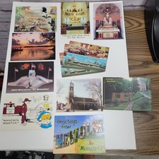 VTG Minnesota Postcard Lot New Ulm Spicer Wildlife Collectibles Retro Bundle picture