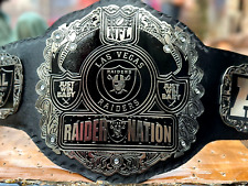LAS VEGAS Raider Nation American Football League NFL Championship Belt 2MM Brass picture