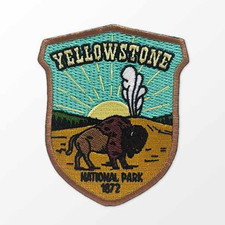 Yellowstone National Park Patch Iron-On Applique Souvenir Gift picture