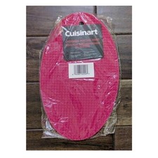 NEW Cuisinart Oversized Oval Silicone Trivet Pink picture