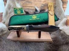 1986 Puma 6375 White Hunter With Stag Handles With Green Puma Pouch -