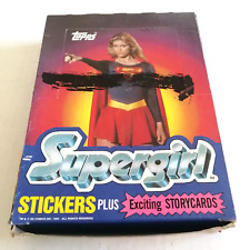 1984 Topps Supergirl Unopened Wax Box 36 Sealed Wax Packs Stickers picture