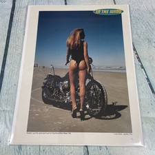 1999 Sexy Lady Legs Hot Body Motorcycle Vtg Print Ad/Poster Pinup Magazine Page picture