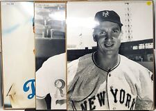 LOT OF 3 16x20 Baseball Photos George Brett, Walt Alston, Bobby Thompson W/Bonus picture