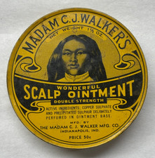 Antique Madam C.J. Walker s Wonderful Scalp Ointment Double Strength Tin picture