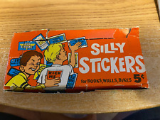 1965 Topps Silly Stickers  Empty Display Box Quite Rare Read Description picture