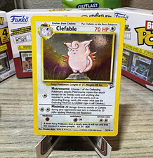 Pokémon Base Set 2 Clefable Holo 5/130 N/M SUPER CLEAN COPY CRAZY SWIRLL🌀🌀 picture