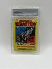 1978 Topps Battlestar Galactica Wax Pack Authentic Unopened Encapsulated picture