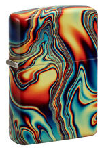Zippo Colorful Swirl Design Glow in the Dark 540 Color Windproof Lighter, 48612 picture