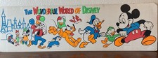 Rare Vintage 47” Walt Disney Store Display Sign Mickey Mouse Wonderful World picture