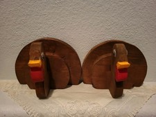 Vtg Wooden Turkey Holders Used As Lollipop Stands Or Napkin Holders Read Lot 2 picture