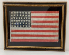 Antique 44 Star Flag circa: 1891, Conservation Framed picture