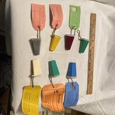 7 Vintage Key Chain Photo Viewers 1950’s Estes Park Royal Gorge Crater Lake picture