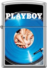 Zippo Playboy April 2013 Cover Satin Chrome Windproof Lighter NEW RARE picture