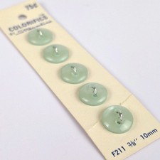 Vtg Colorifics By Streamline, 2 Hole Sew Through Pearlescent Plastic Buttons picture