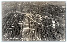 c1930's Aerial Birds Eye View Hillsdale Michigan MI RPPC Photo Unposted Postcard picture